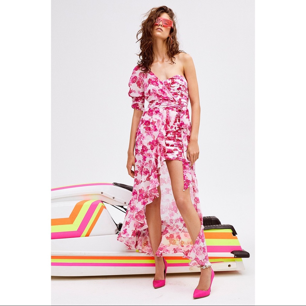 For Love and Lemons Aruba Overlayed Dress